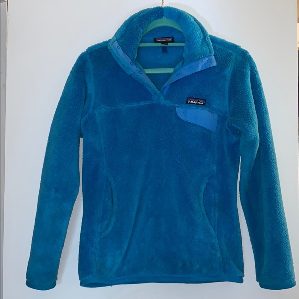 Light Blue Patagonia 3 Snap Pullover
